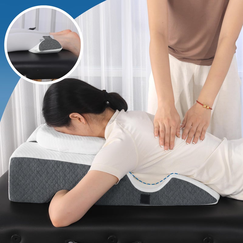 Face Down Pillow for Massage, Memory Foam Breast Pillow for Massage, Stomach Sleeping Pillow with Non-Slip Bottom for Eye Surgery Recovery, BBL, GERD - Image 5