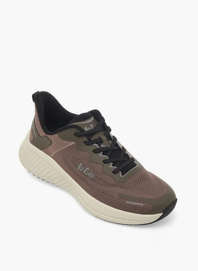 لي كوبر Men Textured Lace-Up Ankle Sneakers