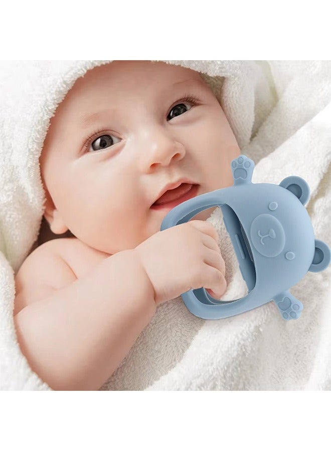 Baby Teether, Anti-Drop Teething Toy for Babies 3+ Months, Silicone Teether for Baby Teething Relief, Infant Toy for Sucking Needs - Image 4