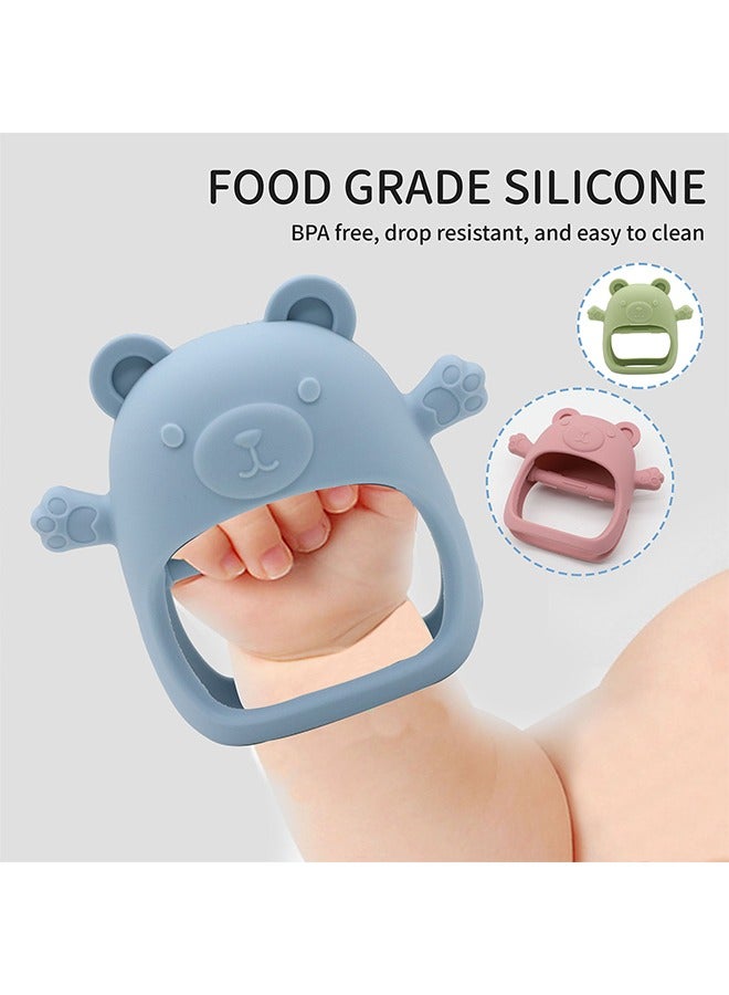 Baby Teether, Anti-Drop Teething Toy for Babies 3+ Months, Silicone Teether for Baby Teething Relief, Infant Toy for Sucking Needs - Image 5