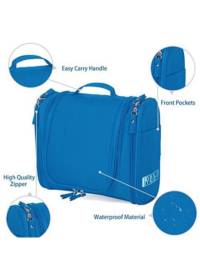 Asier Multifunction Unisex Zipper Toiletry Bag Travel Organizer Hanger Storage Waterproof Makeup Pouch Cosmetic Case (Sky Blue) - Image 4