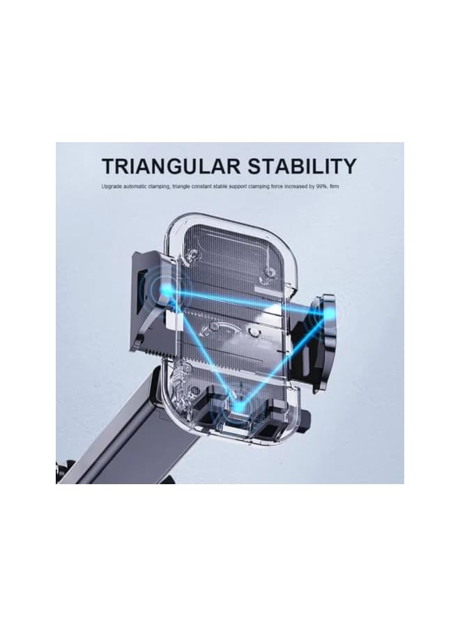 S-TOP Car Phone Holder Mount for iPhone 17/16/15/14, Samsung S25/24/23, 4-in-1 Dashboard/Air Vent/Windscreen, One-Button Release, Metal Hook, 4.7-7.2 - Image 3