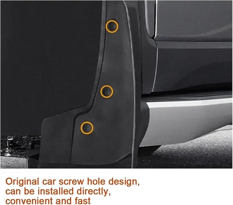 سَدَّادَاتُ الطِّينِ السَّوْدَاءُ المُتَوَافِقَةُ لِسَيَّارَةِ سِيتْرُوين C4 بيكاسو بِسَبْعَةِ مَقَاعِدَ 2007-2013 حَمَايَاتُ العَجَلَةِ الأَمَامِيَّةِ - Image 5