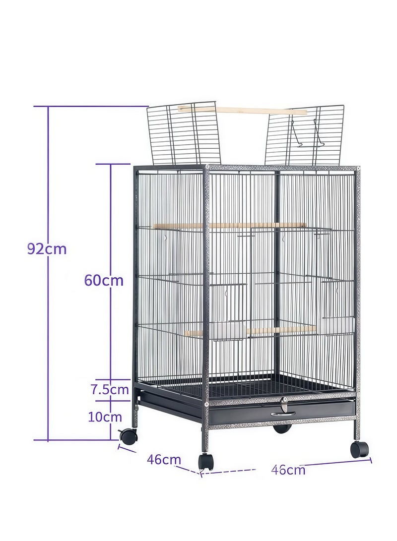 كيدل مفتوح أعلى وقوف قفص الطيور قفص الببغاء بيت الطيور مع المتداول الوقوف للبقاعي - Image 2