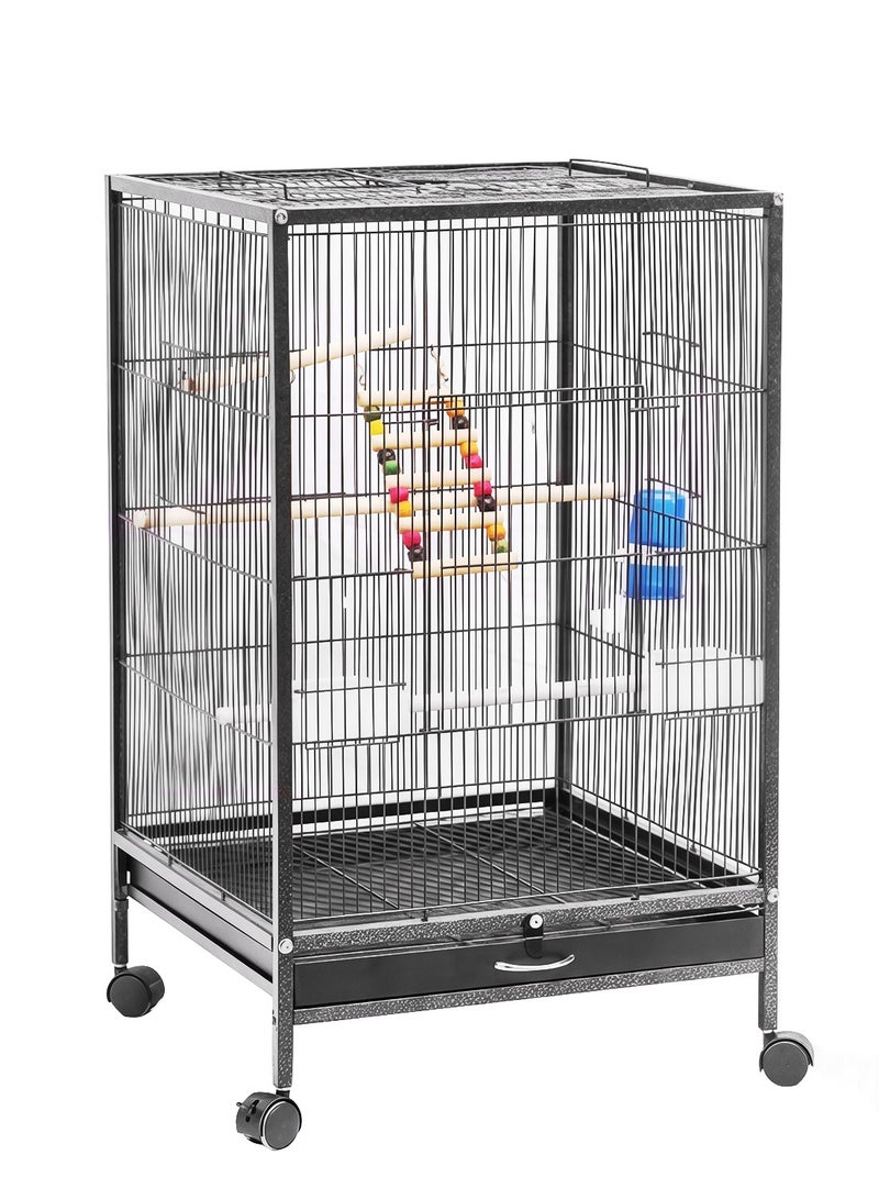 كيدل مفتوح أعلى وقوف قفص الطيور قفص الببغاء بيت الطيور مع المتداول الوقوف للبقاعي - Image 1