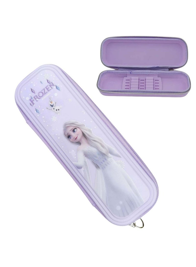 Huitich Frozen Cartoon Pencil Case Large Capacity Zippered Stationery Organizer - Image 1