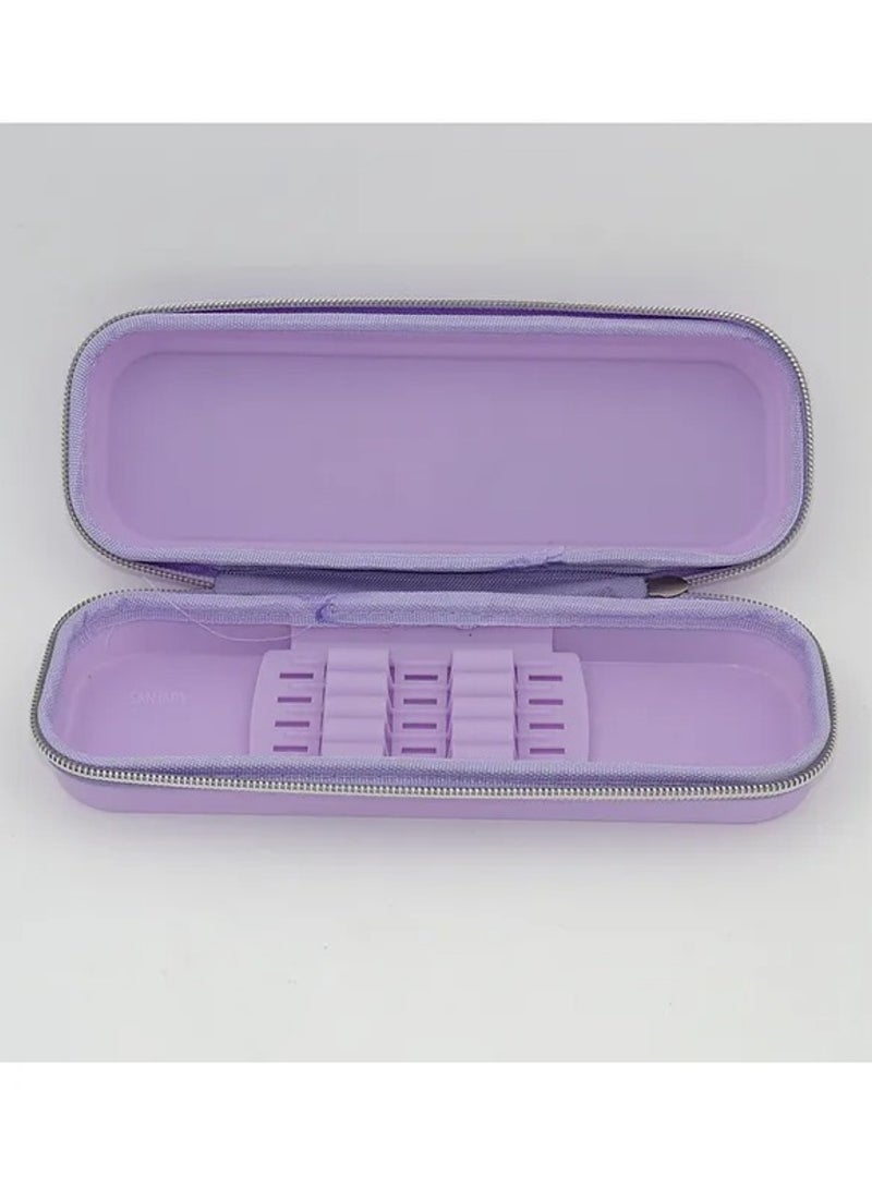 Huitich Frozen Cartoon Pencil Case Large Capacity Zippered Stationery Organizer - Image 3