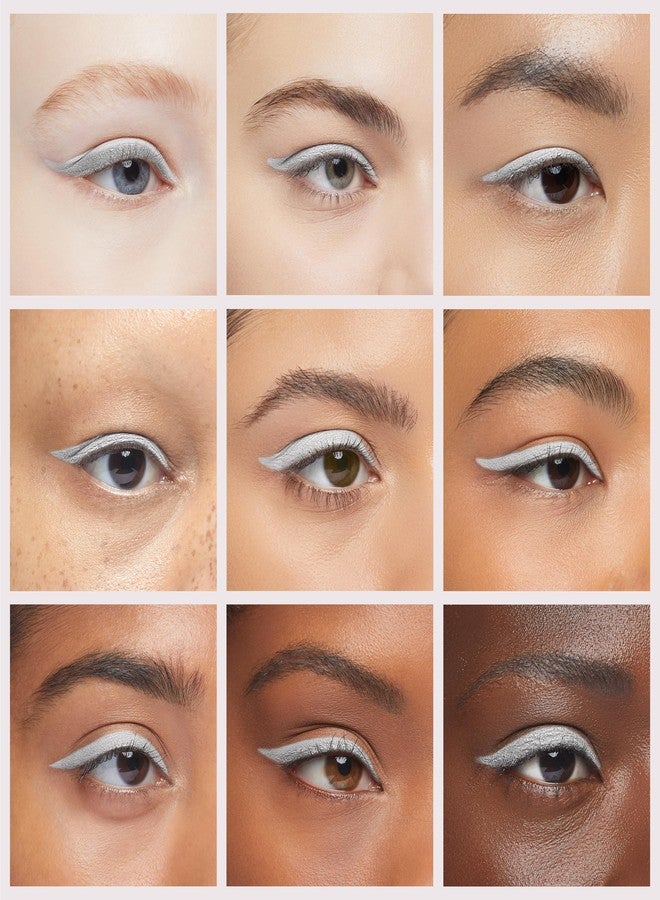 Erinde White Gel Eyeliner, Waterproof Cream Eyeliner Gel Pot, High-Intensity Pigments Long Lasting Smudge-Proof Eye Liner Eyebrow Makeup, Waterline Matte Eye Liner with 2PCS Brushes, 04 White - Image 4