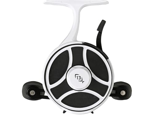 13 FISHING - Freefall Ghost - Inline Ice Fishing Reel - 2.5:1 Gear Ratio - Left Hand Retrieve - BBFFGW2.5-LH - Image 2