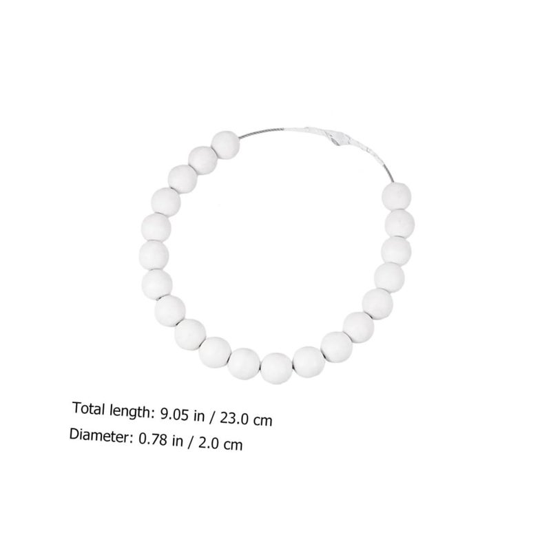 2Pcs Flagpole Retainer Rings with 2cm Counterweight Beads Keep Flag Close to Pole - Image 3