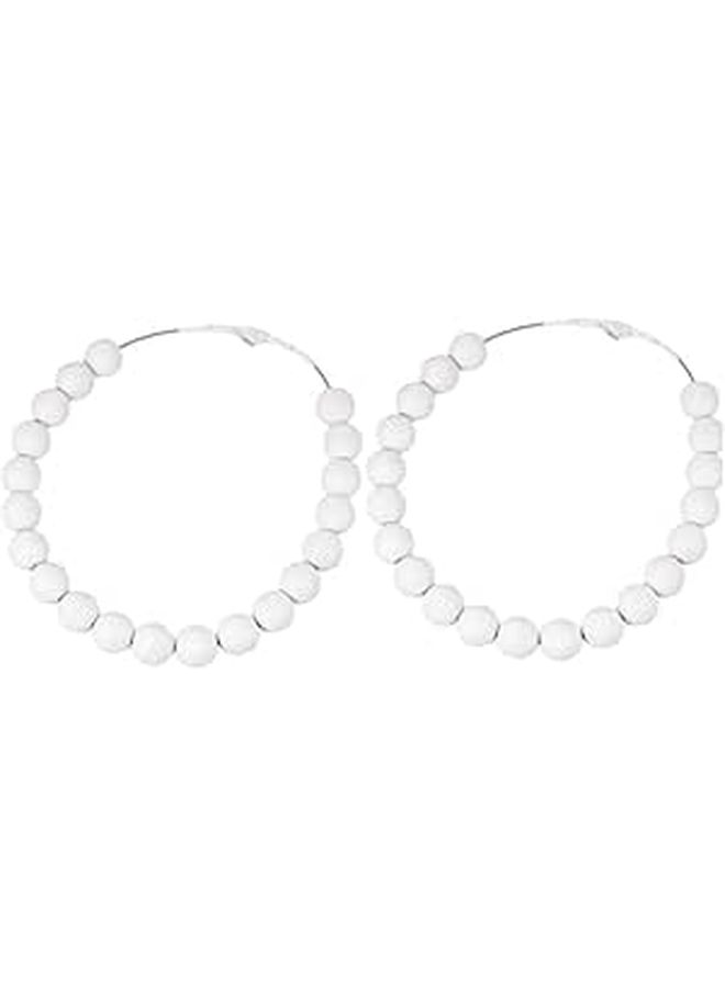 2Pcs Flagpole Retainer Rings with 2cm Counterweight Beads Keep Flag Close to Pole - Image 1