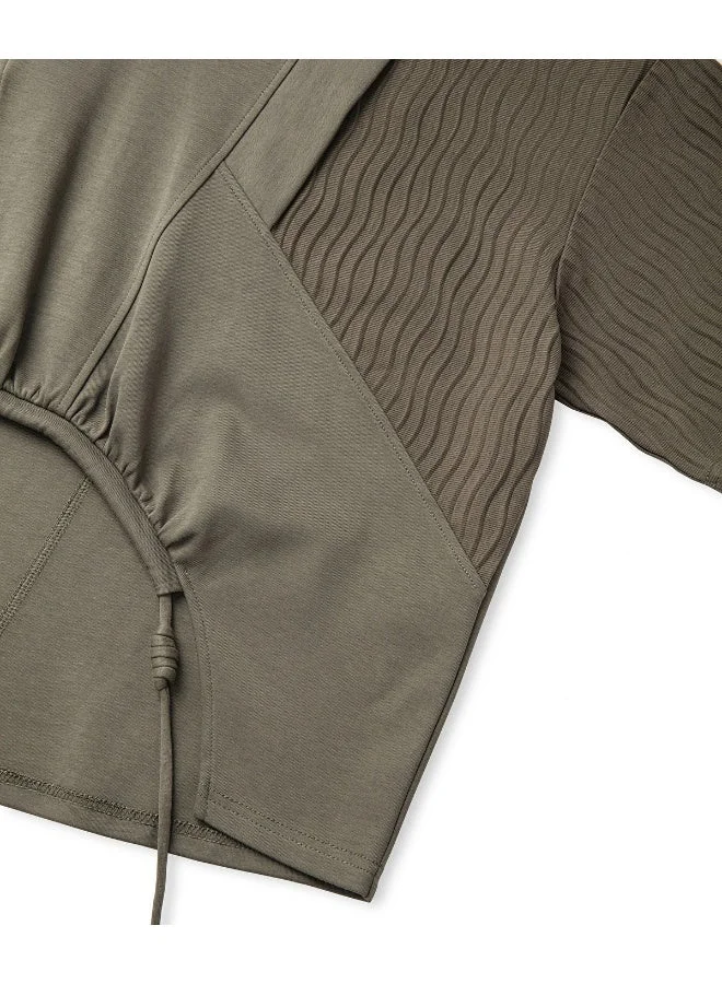 Ipekyol Draped Mixed T-Shirt
