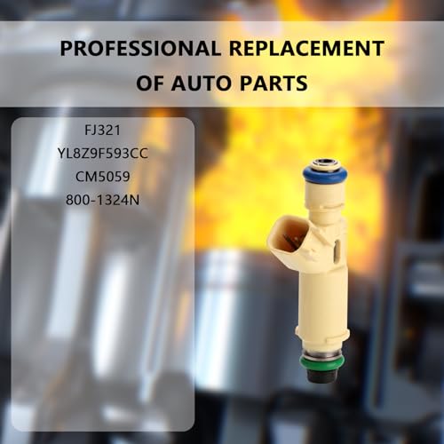 NECATUO Set of 6 Fuel Injectors Compatible with Ford Taurus 2001 Escape 20012004 Mercury Sable 2001 30L V6 Replaces FJ321 CM5059 8001324N - Image 3