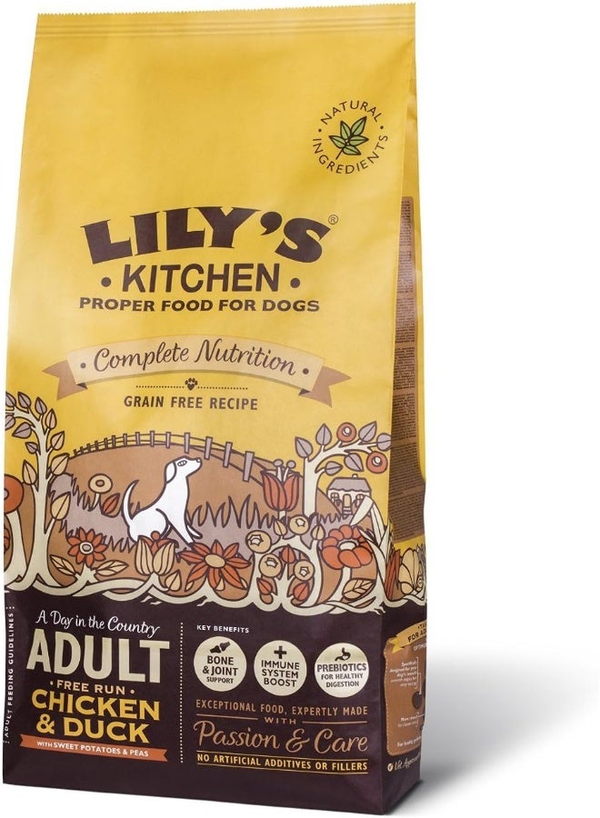 Lily's Kitchen Countryside Casserole with Chicken, Duck & Sweet Potatoes Adult Dry Dog Food - 1KG