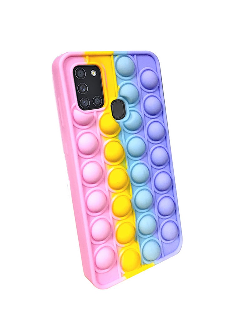 Theodor Push Pop Bubble Fidget Toy Protective Case Cover for Samsung A21s Multicolour - Image 3