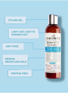 CURLSMITH Hydro Style Flexi-Jelly - Vegan Defining Gel for Wavy, Curly or Coily Hair (8fl.oz)  - Image 3