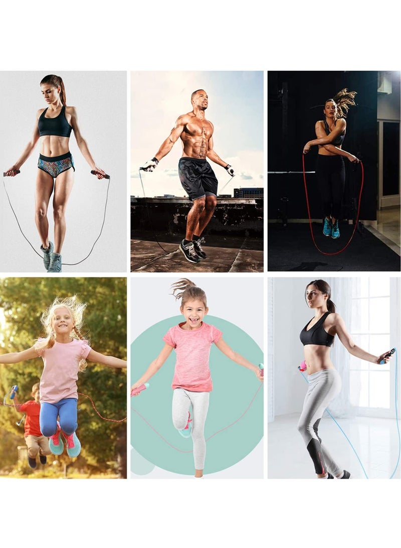 Excefore Jump Rope with Counter, Both adults and children Both adults and children Adjustable Kids Skipping Rope Jump Speed Rope for Boys Girls Fitness & Exercise  - Image 2