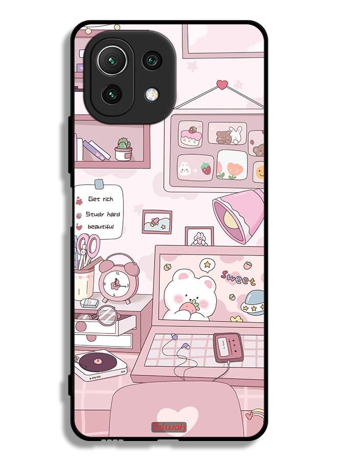 Tolwak Xiaomi Mi 11 Lite Protective Case Cover Get Rich Study Hard - Image 2