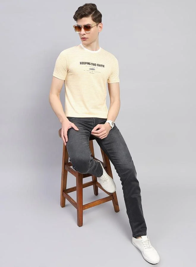 Monte Carlo Monte Carlo Slogan Printed Round Neck Regular Fit T-Shirt
