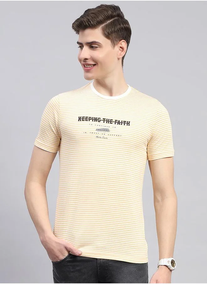 Monte Carlo Monte Carlo Slogan Printed Round Neck Regular Fit T-shirt