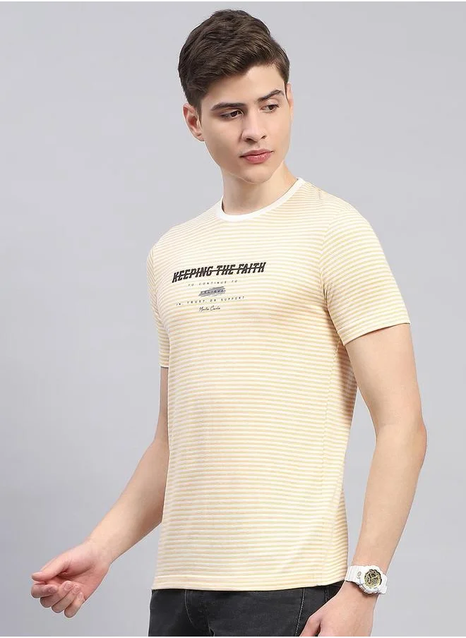 Monte Carlo Monte Carlo Slogan Printed Round Neck Regular Fit T-shirt