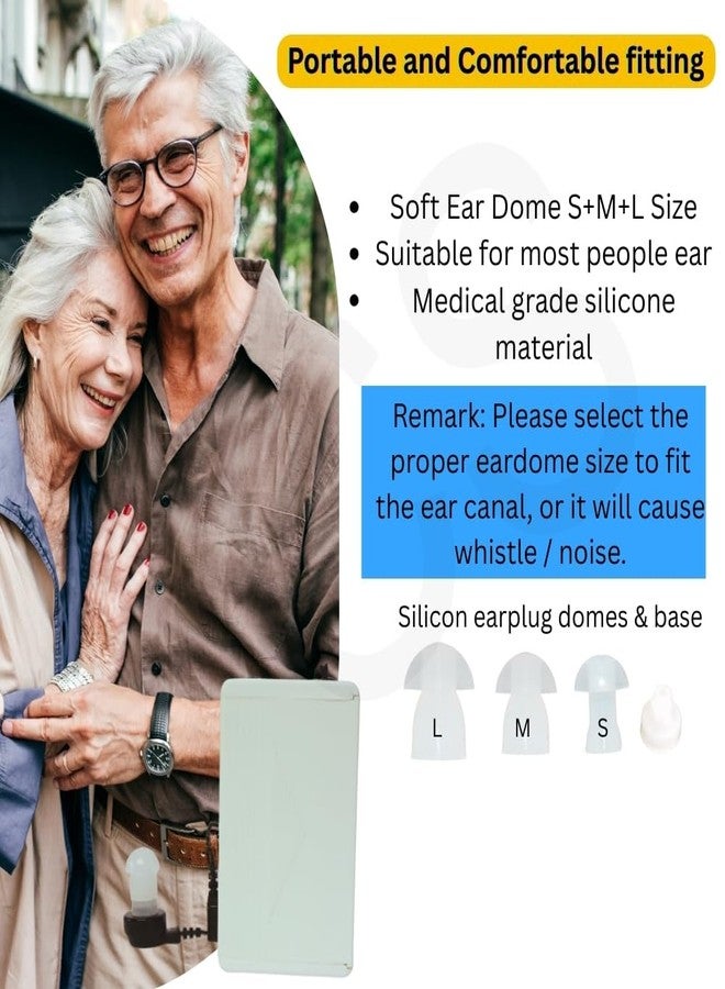 FCS Novax Maximus super power pocket hearing instrument with 3 Pin Receiver | Personal Sound Amplification Product (PSAP) for Severe to Profound hearing loss | 1 year warranty (White) - Image 5