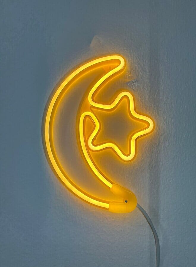 Moon and Star Light Decoration - Hilal Star (Size-25CM)