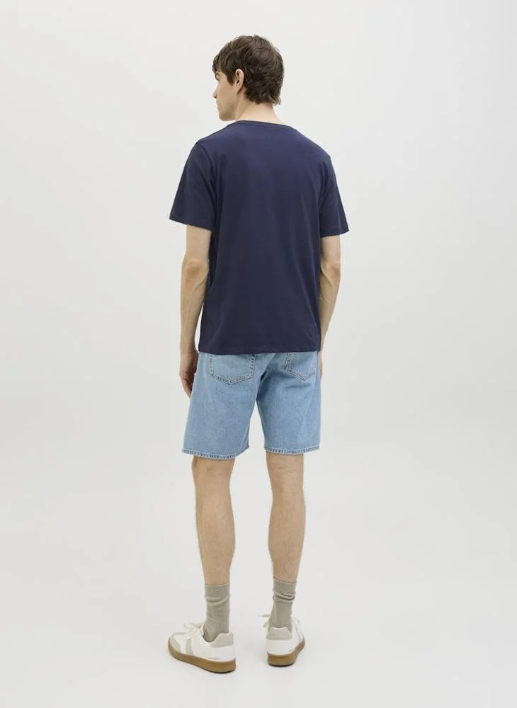ج ج ريبل من جاك و جونز Short Sleeve Crew Neck Neck T-Shirt