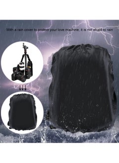 PULUZ Large Capacity Waterproof Shockproof Backpack Camera Bag w/15 Inch Laptop Compartment Rain Cover for Men Women Photographer DSLR SLR Cameras Lenses Tripod Photography Accessories  - Image 2