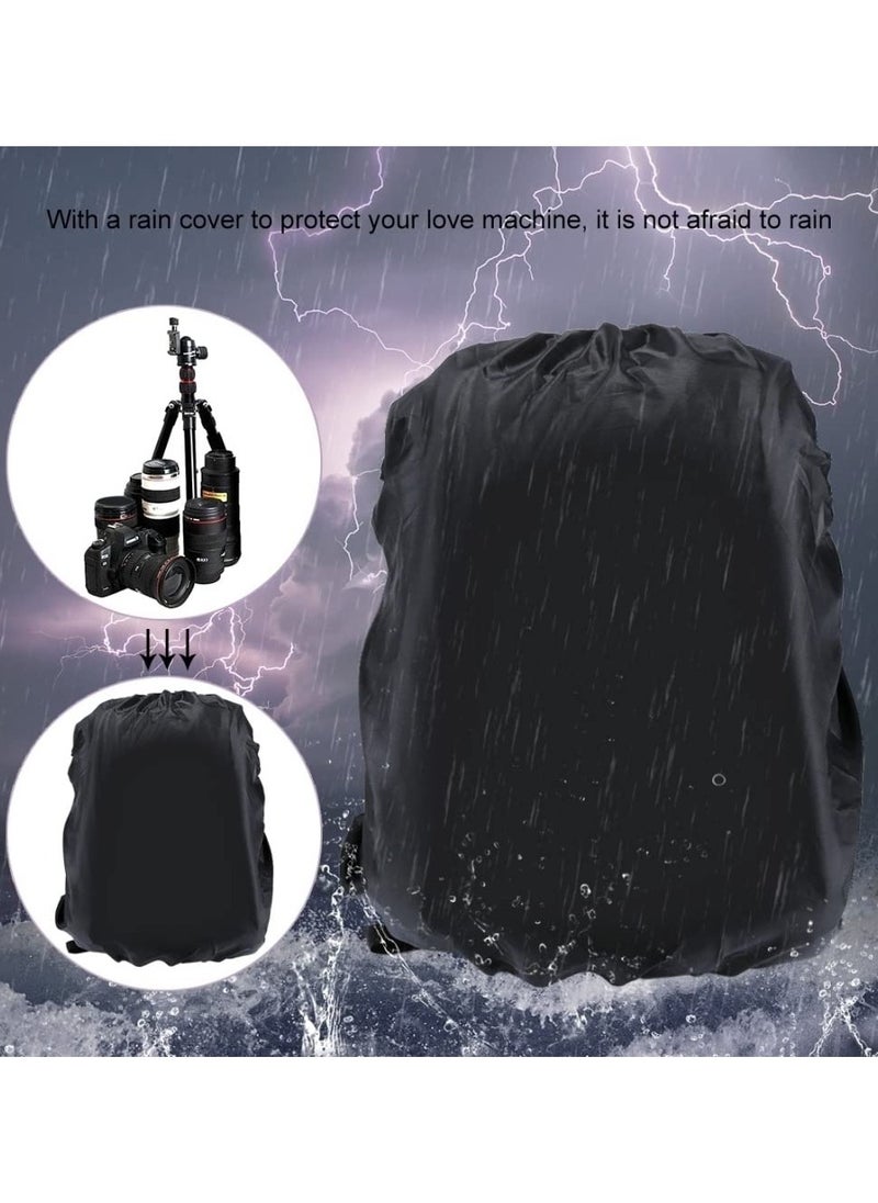 PULUZ Large Capacity Waterproof Shockproof Backpack Camera Bag w/15 Inch Laptop Compartment Rain Cover for Men Women Photographer DSLR SLR Cameras Lenses Tripod Photography Accessories  - Image 2