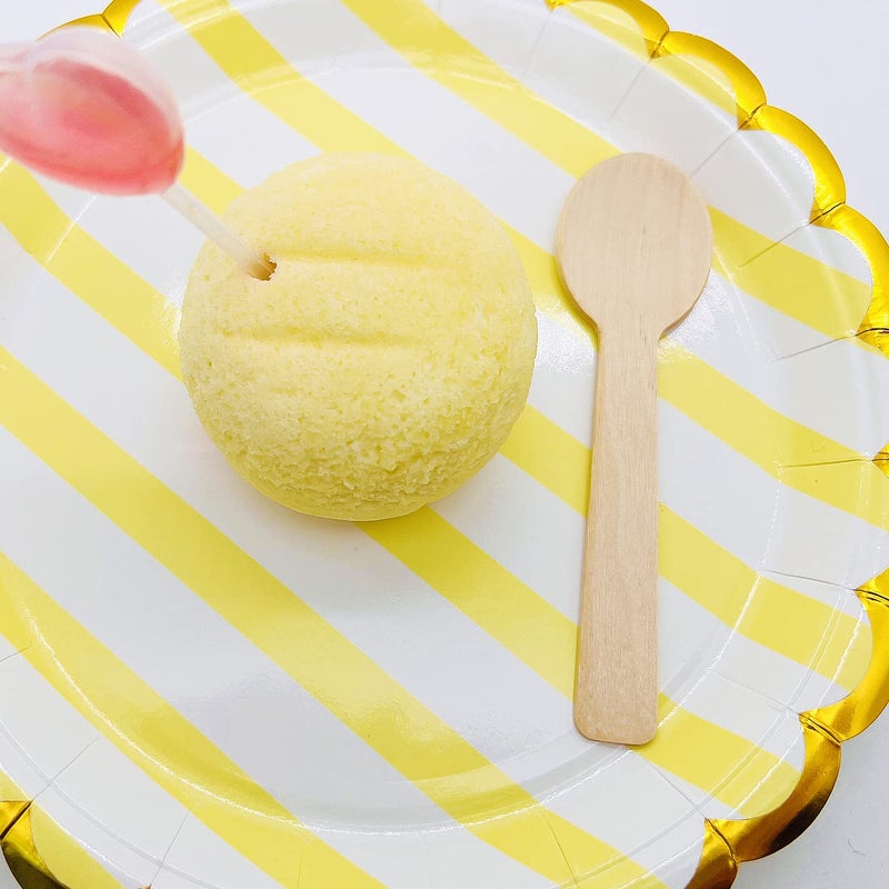 MYYZMY 200pcs Mini Wooden Spoons 4inch Disposable Wooden Ice Cream Dessert Spoons Biodegradable Compostable Birchwood - Image 4