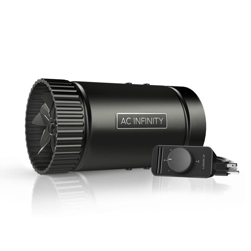 AC Infinity مروحة قنوات AC Infinity RAXIAL S4، مروحة معززة داخلية 4” مع وحدة تحكم في السرعة - مروحة HVAC منخفضة الضوضاء للاستخدام في الأقبية، الحمامات، المطابخ، ورش العمل - Image 1