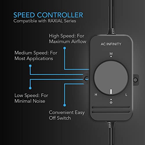AC Infinity مروحة قنوات AC Infinity RAXIAL S4، مروحة معززة داخلية 4” مع وحدة تحكم في السرعة - مروحة HVAC منخفضة الضوضاء للاستخدام في الأقبية، الحمامات، المطابخ، ورش العمل - Image 3