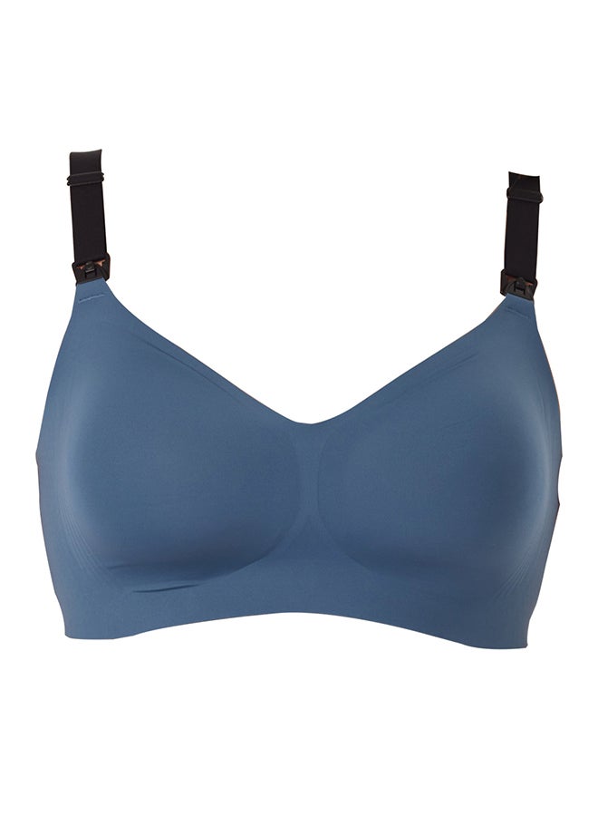 مام كوزي حمالة صدر أنيقة للرضاعة بتصميم على شكل حرف V من جيلي ستريب - Fb001 بلون أزرق نورديك - مقاس كبير - Image 1