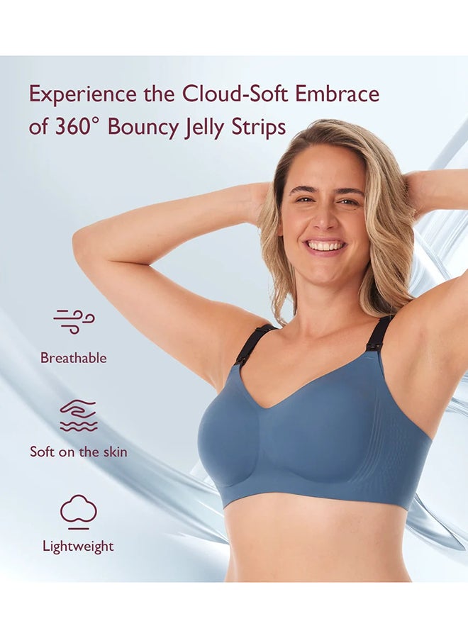 مام كوزي حمالة صدر أنيقة للرضاعة بتصميم على شكل حرف V من جيلي ستريب - Fb001 بلون أزرق نورديك - مقاس كبير - Image 5