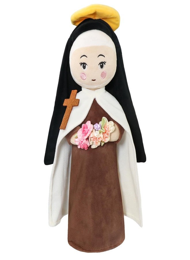 free-space St. Therese of Lisieux Doll Religious Gifts Plush Figure Easter Christmas Decoration Prayer Plush Doll for Girls Boys(St.Therese Doll) - Image 1