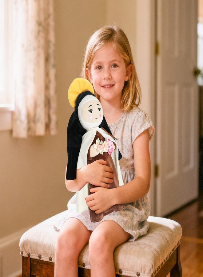 free-space St. Therese of Lisieux Doll Religious Gifts Plush Figure Easter Christmas Decoration Prayer Plush Doll for Girls Boys(St.Therese Doll) - Image 4