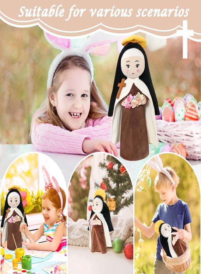 free-space St. Therese of Lisieux Doll Religious Gifts Plush Figure Easter Christmas Decoration Prayer Plush Doll for Girls Boys(St.Therese Doll) - Image 5