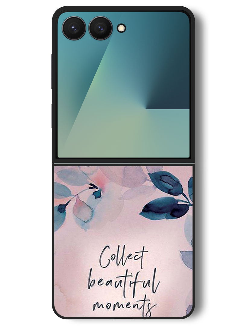 Theodor Case Compatible with Samsung Galaxy Z Flip 7 - 6.9 Inch Protection Shockproof Bumper Cover Collect Beautiful Moments - Image 1