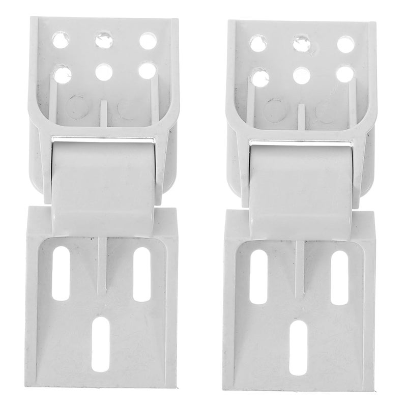 2 Pcs Folding Refrigerator Door Hinges Replacement with Screws Durable Design - Image 2