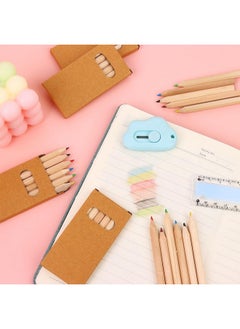 TBoxBo TBoxBo 120Pcs/20 Boxs Boxs Colored Pencils Bulk Mini Drawing Pencils Set for Kids, 3.5inch Short Fat Color Pencils for Adult Coloring Books, Classroom School Drawing Birthday Wedding Party Favors  - Image 2