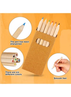 TBoxBo TBoxBo 120Pcs/20 Boxs Boxs Colored Pencils Bulk Mini Drawing Pencils Set for Kids, 3.5inch Short Fat Color Pencils for Adult Coloring Books, Classroom School Drawing Birthday Wedding Party Favors  - Image 3