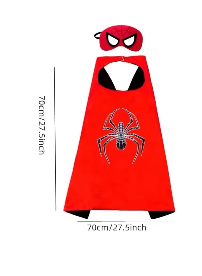 Superhero Costume Capes and Masks for Kids Boys Girls 3-10 Years  Cosplay Double Side Capes Best Superhero Toys and Kids Gifts 70cm*70cm  - Image 3