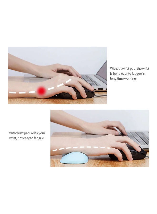 NIBEMINENT Soft Silicone Mouse Wrist Pad Grey - Image 2