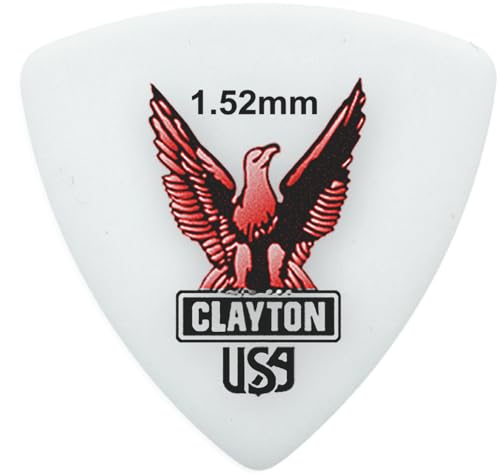 CLAYTON Acetal Guitar Picks (Select from gauges .38mm - 1.90mm) (RT152/12) - Image 1