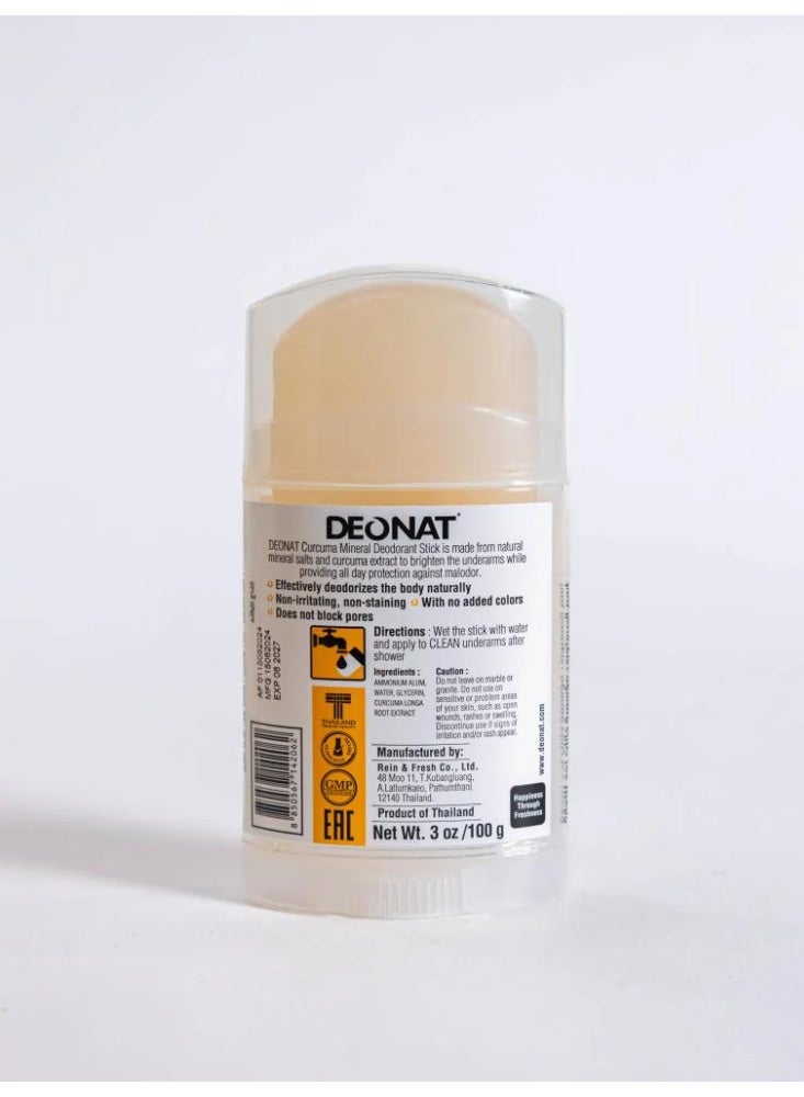 ديونات كركم مزيل عرق معدني عصا 100 غرام - Image 2