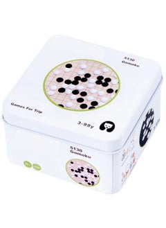 Wooden Brain IQ Training Puzzle in tin box Counting Toys for Kids Mathematics Math Diy Toys, Gomoku