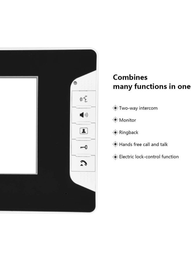 كلاراكو طقم جرس باب فيديو طقم جرس باب إنتركوم نظام كاميرا أمان ذكي أجهزة حماية منزلية بشاشة TFT LCD مقاس 7 بوصات ووظيفة الرؤية الليلية ومقاومة فائقة للأمطار (قابس أمريكي) - Image 3