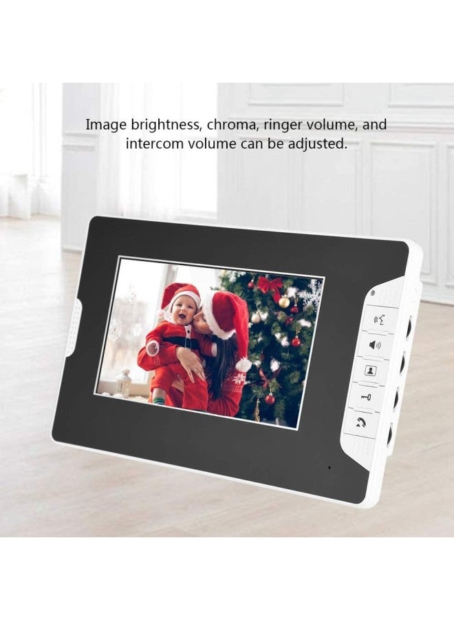 كلاراكو طقم جرس باب فيديو طقم جرس باب إنتركوم نظام كاميرا أمان ذكي أجهزة حماية منزلية بشاشة TFT LCD مقاس 7 بوصات ووظيفة الرؤية الليلية ومقاومة فائقة للأمطار (قابس أمريكي) - Image 2