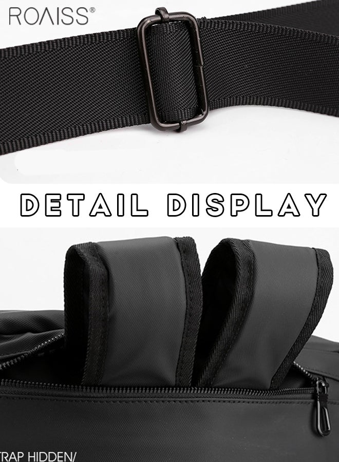 roaiss Extra Large Capacity Backpack Men'S Daily Business Travel Multifunctional Waterproof School Bag Business Travel Handbag Fitness Crossbody Bag  - Image 3